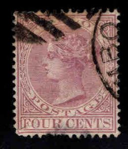 Ceylon Scott 86 Used  Victoria Crown CA wmk perf tip thins at bottom