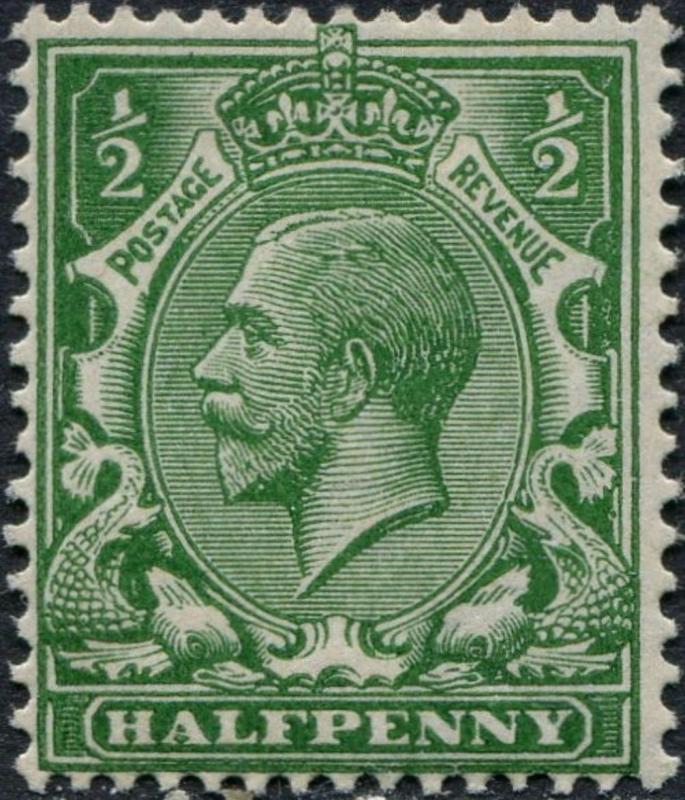 SG354 SPEC N14(-), ½d DEEP yellow-green, NH MINT. Cat UNLISTED.