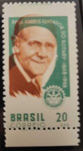 O) 1968 BRAZIL, ERROR, PAUL PERCY HARRIS, FOUNDER OF ROTARY INTERNATIONAL, SC...