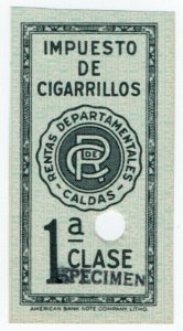 (I.B) Colombia Revenue : Cigarette Tax Class 1 (ABN Specimen)