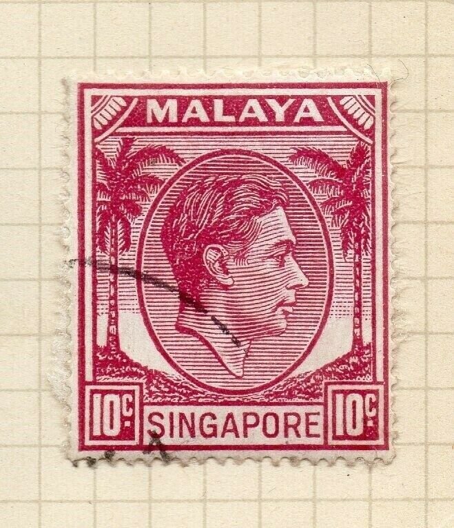 Malaya Singapore 1948-52 Early Issue Fine Used 10c. NW-197219