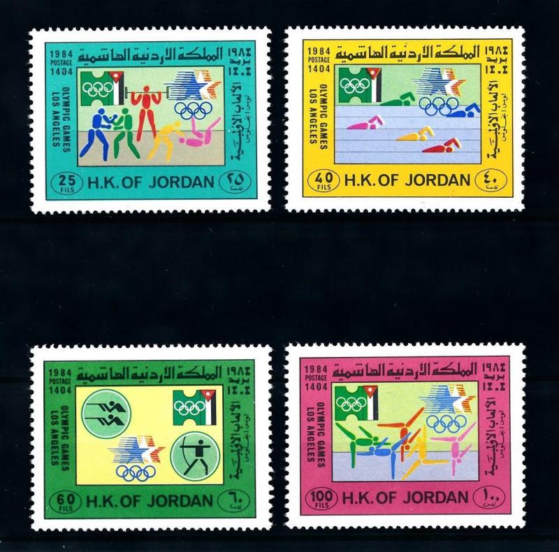 [91726] Jordan 1984 Olympic Games Los Angeles Boxing Wrestling  MNH