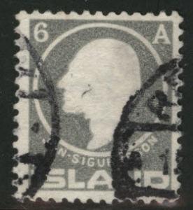 Iceland Scott 89 1911 Embossed stamp CV$27.50