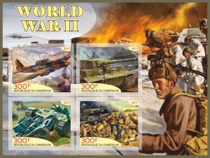 Stamps World War II 1+1 sheets perforated MNH** 2017 year