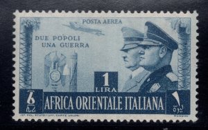 A.O.I. Brotherhood Lire 1 No. 20 Unissued - MNH