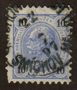 Austria Scott 55, Used with Smichov (Prague) Cancel