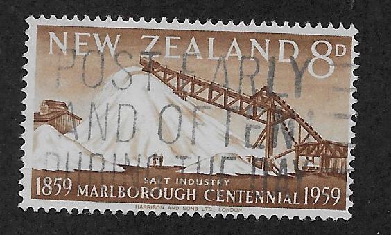 NEW ZEALAND SC# 329 F/U 1959