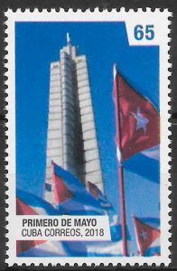 CUBA Sc# 6048  LABOR DAY  union workers 2018 MNH mint