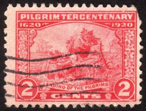 1920, US 2c, Landing of the Pilgrims, Used, Sc 549