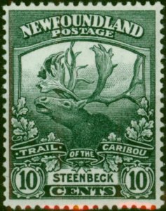 Newfoundland 1919 10c Deep Grey-Green SG137 Fine & Fresh MM