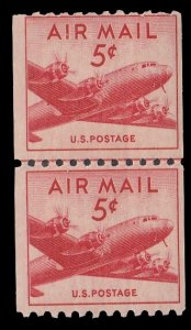 United States C37 Joint Line Pair MNH