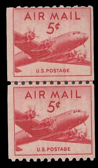 United States C37 Joint Line Pair MNH