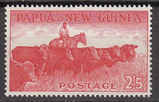 Papua New Guinea - 1960 2sh 5p Cattle Sc# 145 - MNH - (558)