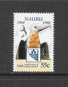 BIRD - NAURU #345-FRIGATE BIRD  MNH