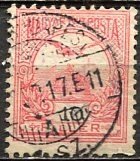 Hungary; 1900: Sc. # 55:  Used Perf. 12 x 11 1/2 Single Stamp