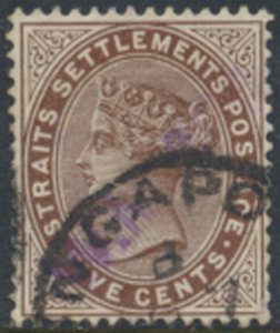 Straits Settlements    SC# 46 Used  see details & scans