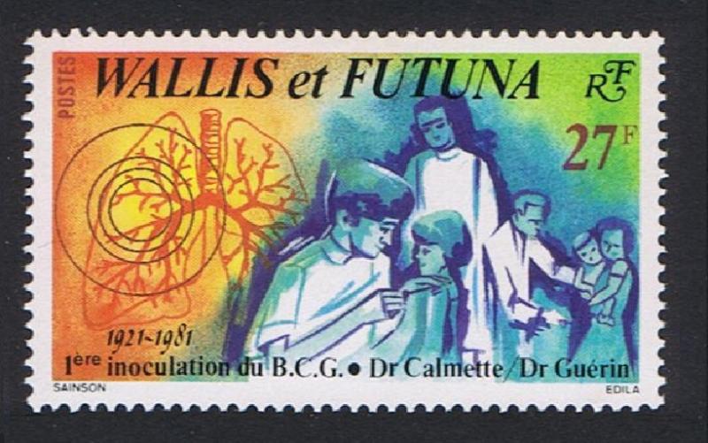 Wallis and Futuna 60th Anniversary of 1st BCG Antituberculose Inoculation SG#376