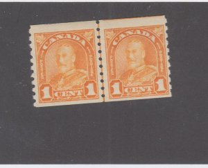 CANADA # 178i MNH LINE PAIR OF KGV LEAF COILS