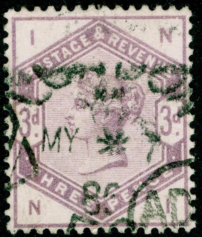 SG191, 3d lilac, USED. Cat £100. NI 