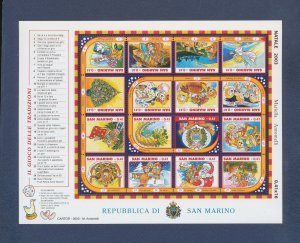 SAN MARINO - Scott 1593  - MNH S/S - Christmas - 2003