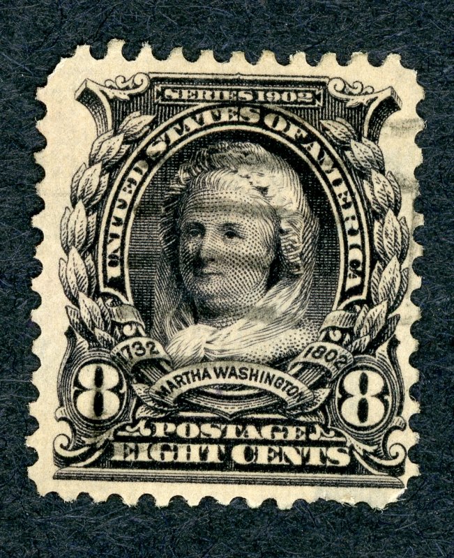 #306 – 1902 8c Martha Washington. Used.
