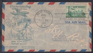 United States Scott C35 FDC - 1947 Airmail Issue