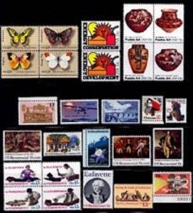 U.S COMMEMORATIVE YEAR SET 1977 27 STAMPS 1704 - 1730 MINT NEVER HINGED