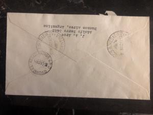 1931 Buenos Aires ARgentina First Flight Cover FFC To Port Spain Trinidad Tobago