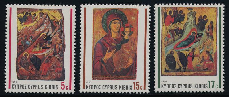 Cyprus 772-4 MNH Christmas, Art, Nativity