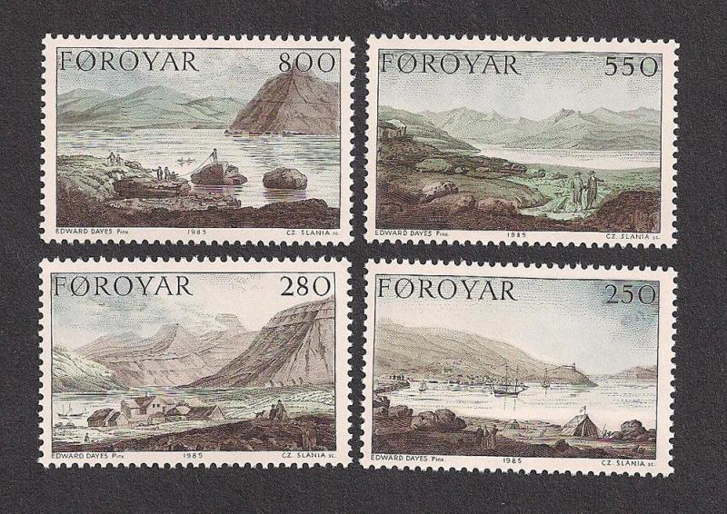 FAROE ISLANDS SC# 121-4 VF MNH 1985