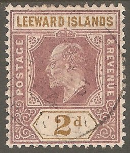 LEEWARD ISLANDS Sc# 22 Used FVF WMK2 King Edward VII