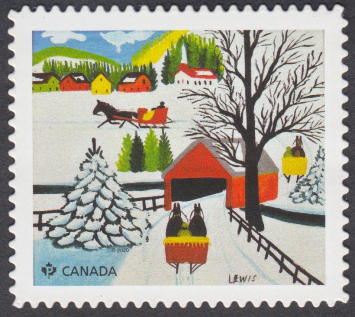 Canada - *NEW* Christmas, Maud Lewis 2020, Die Cut  From Quarterly Pack - MNH