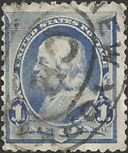 # 219 Dull Blue Used Ben Franklin