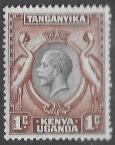 Kenya Uganda # 46  George V  - 1c Cranes 1935 (1) VLH Unused