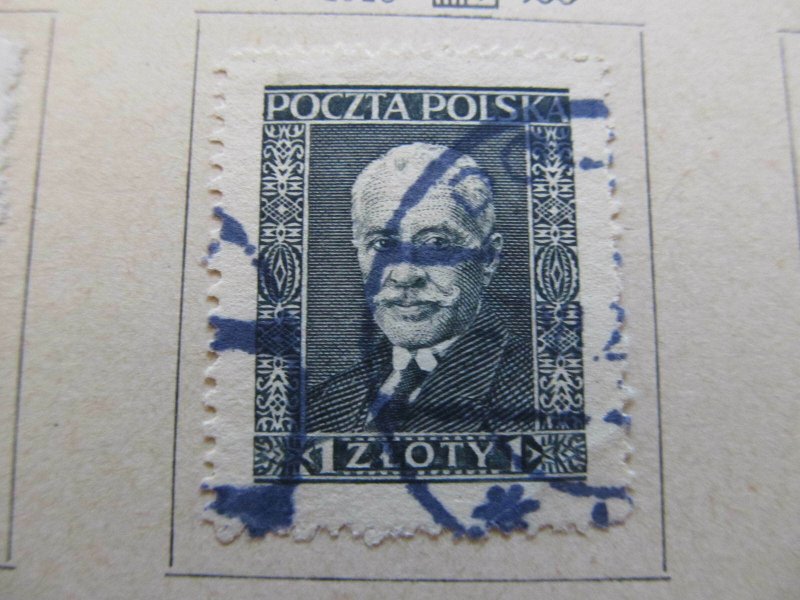 A13P8F98 Polen Polska Pologne Poland 1928 1z laid paper fine used stamp