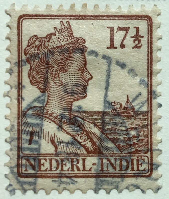 AlexStamps NETHERLANDS INDIES #121 VF Used 