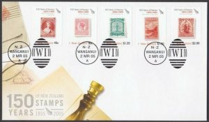 NEW ZEALAND 2005 150 Years of Stamps - commem FDC...........................V983