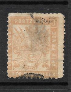 TRANSVAAL  1883   3d   VERMILLION   FU   SG 173d