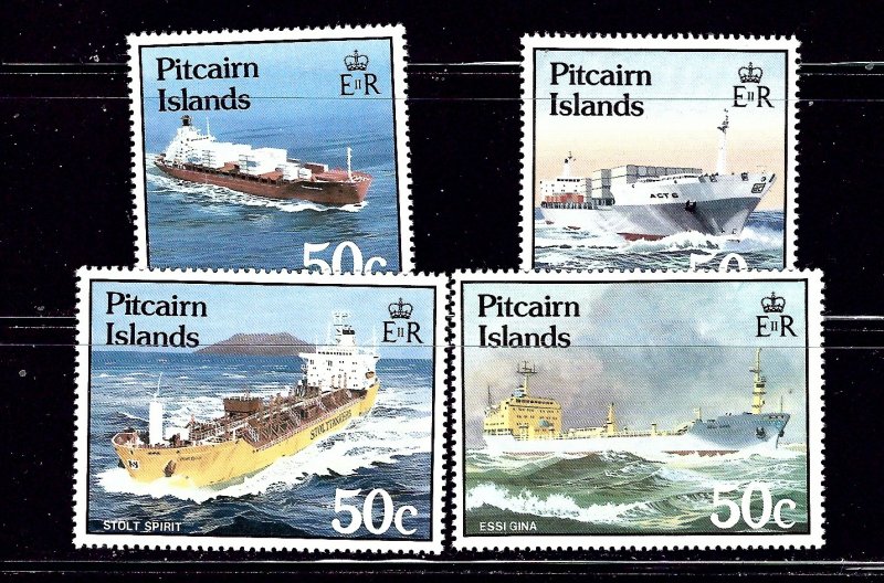 Pitcairn Is 258-61 MNH 1985 Ships         #2