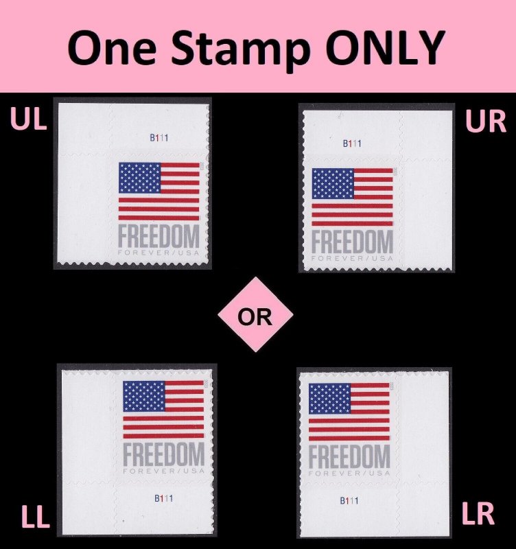 Any and Only (5) USPS Various FOREVER STAMPS postage For 1st Class Mail MNH