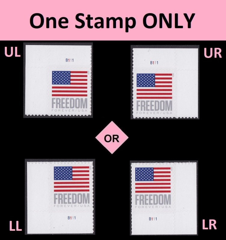 2019 Forever Stamps U.S. Flag USPS First-Class Postage Stamps 5