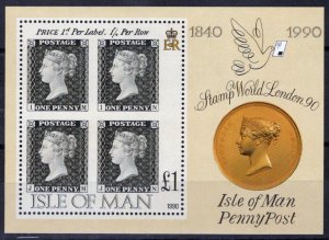 ZAYIX Isle of Man 422h MNH Stamps on Stamps Penny Black  010122SM79M