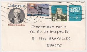 1960s Cards #UY19r w #1246 11/22/1964, #UX60 to Belgium UX50