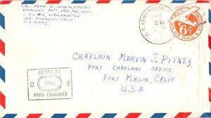 United States A.P.O.'s 6c Monoplane Air Envelope 1943 U.S. Army Postal Servic...