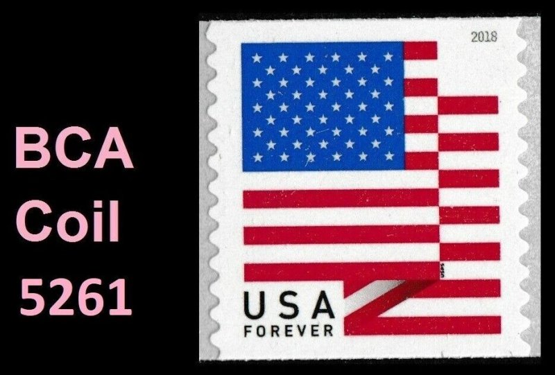 US 5261 Old Glory F coil single BCA MNH 2018