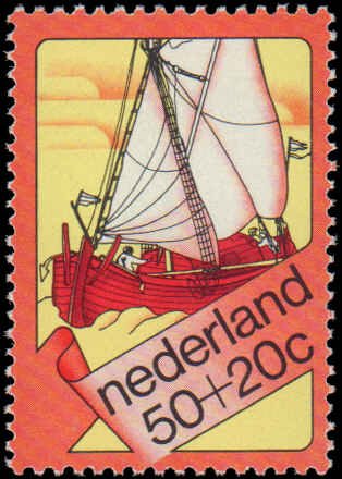 Netherlands  #B493-B496, Complete Set(4), 1973, Ships, Never Hinged