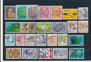 D397358 Switzerland Nice selection of VFU Used stamps