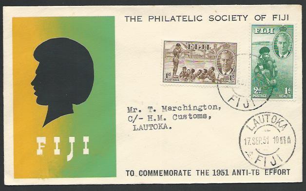 FIJI 1951 Health set commem FDC - Lautoka cds..............................25534