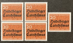 Germany 1963 #861, Heidelberg Catechism, Wholesale Lot of 5, MNH, CV $1.50