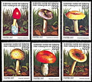 Benin 1029-1034, MNH, Mushrooms